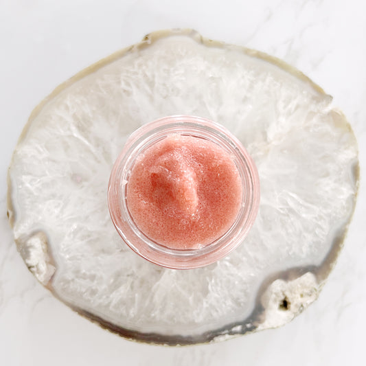 Cherry Lip Scrub by Lather + Soul.
