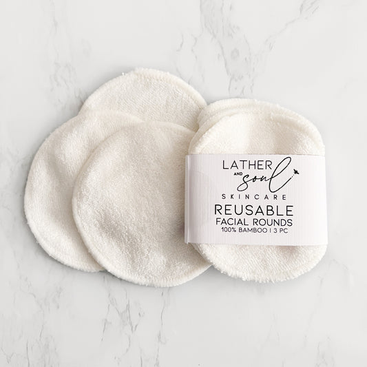 Ivory reusable facial rounds to remove makeup or apply toners.