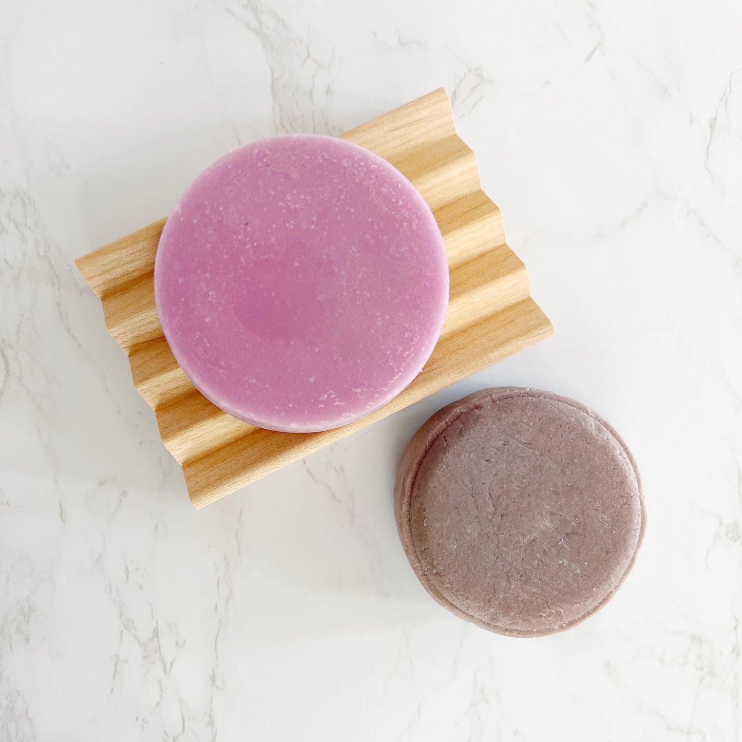 Shampoo and conditioner bars from Lather and Soul
