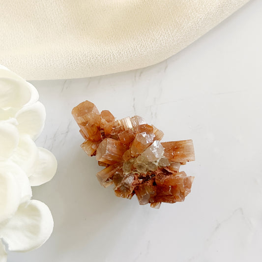 Aragonite crystal cluster