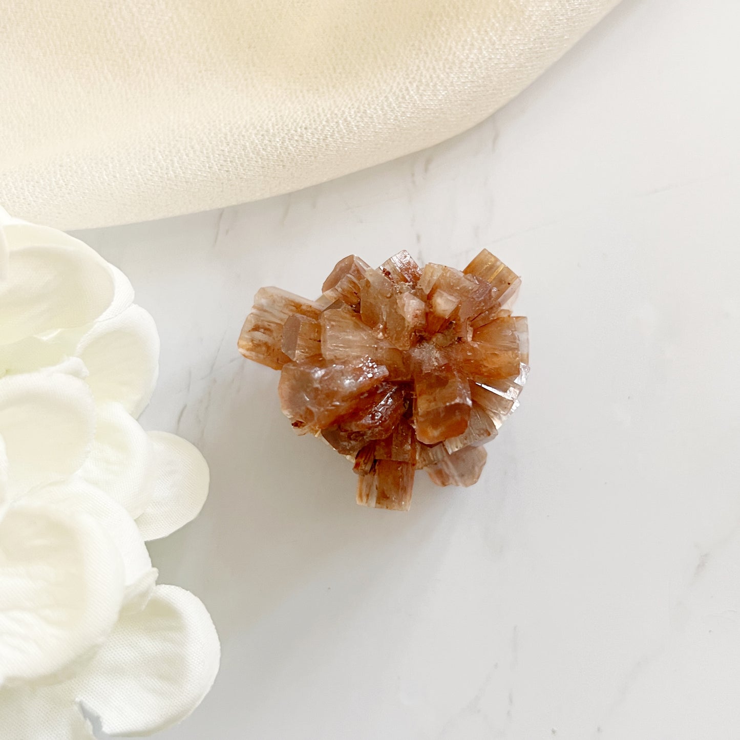 Aragonite crystal cluster