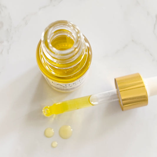 Crystal infused cuticle oil with Vitamin C and organic plant oils