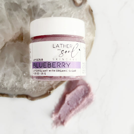 BLUEBERRY Lip Scrub + Exfoliant