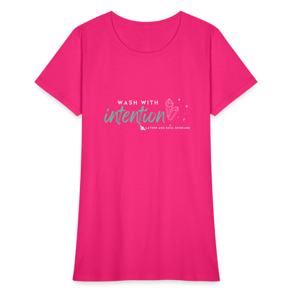 Wash with Intention | Slim Fit T-Shirt - fuchsia