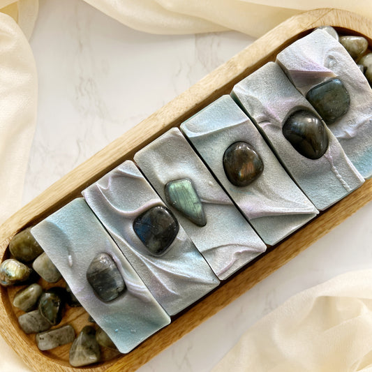 Namaste Magical Crystal Soap with Genuine Labradorite