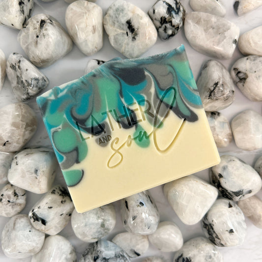 NAMASTE HOPEFUL Crystal Soap | Genuine Moonstone
