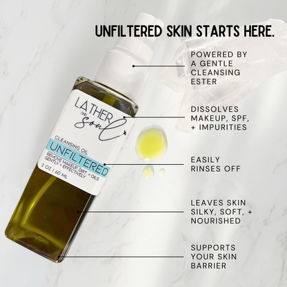 UNFILTERED Cleansing Oil | Double Cleanse Routine