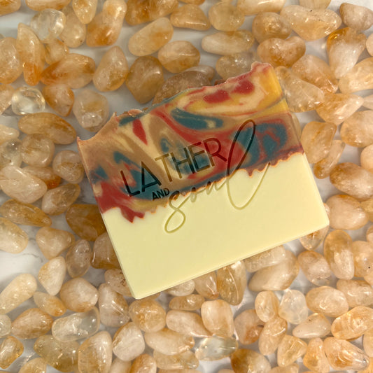 NAMASTE EMPOWERED Crystal Soap | Genuine Citrine