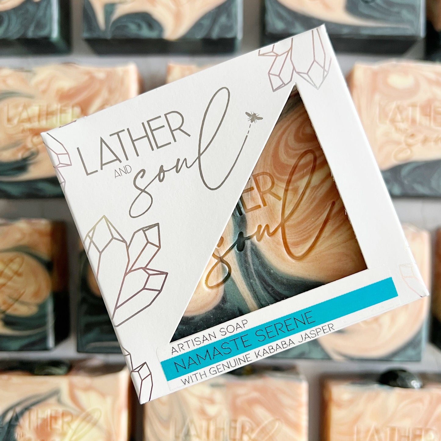 NAMASTE SERENE Crystal Soap | Kambaba Jasper