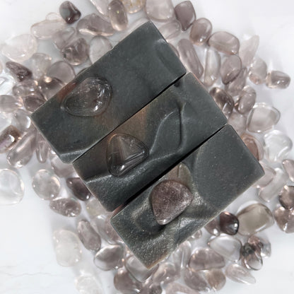 Jabón de cristal protegido Namaste | Cuarzo ahumado genuino