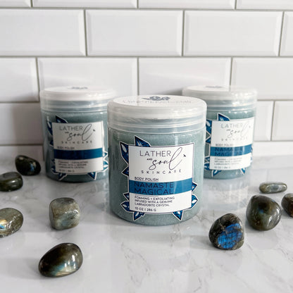 Get the softest, smoothest skin with body polish from Lather + Soul Skincare