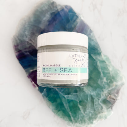 "Bee + Sea" Dead Sea clay mud masque by Lather and Soul Skincare