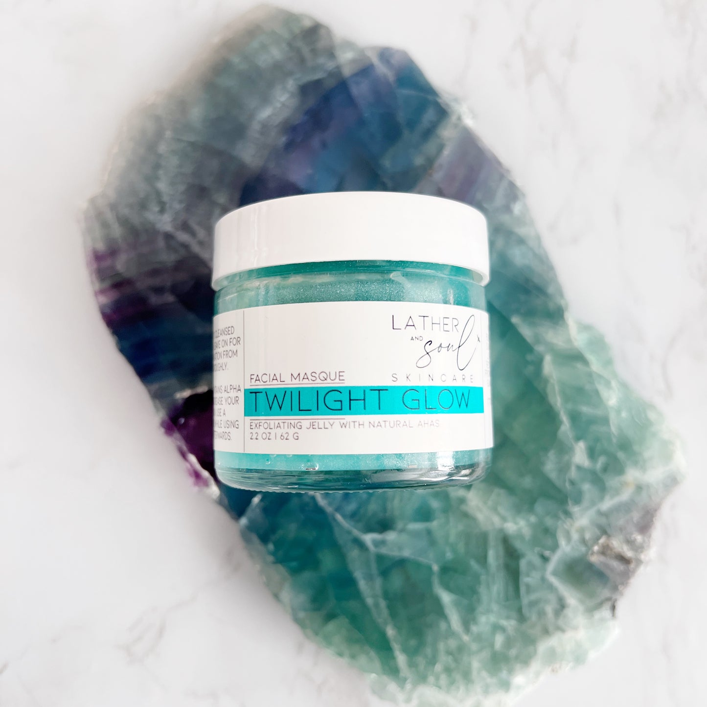 Twilight Glow jelly masque with natural AHAs for exfoliating the skin