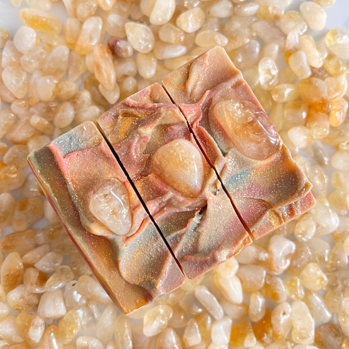 NAMASTE EMPOWERED Crystal Soap | Genuine Citrine