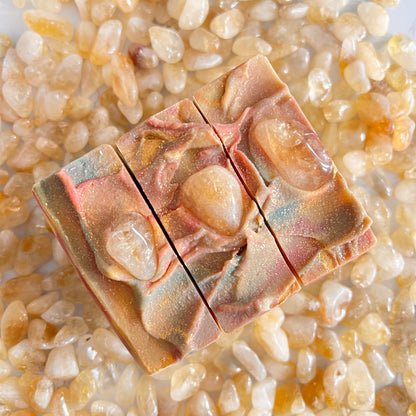 NAMASTE EMPOWERED Crystal Soap | Genuine Citrine