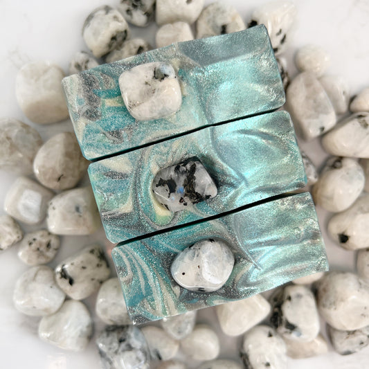 NAMASTE HOPEFUL Crystal Soap | Genuine Moonstone