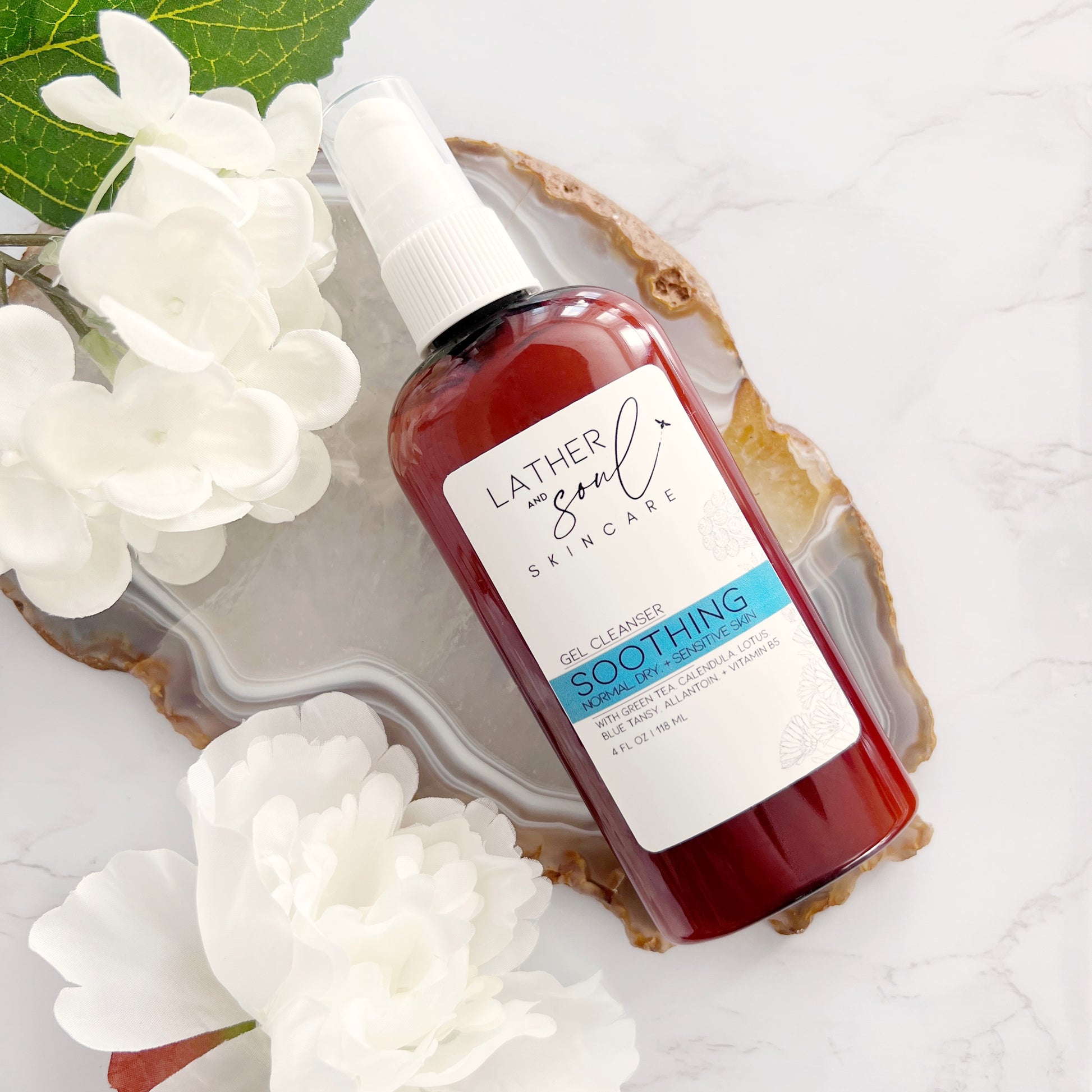 Gentle cream cleanser from Lather and Soul Skincare