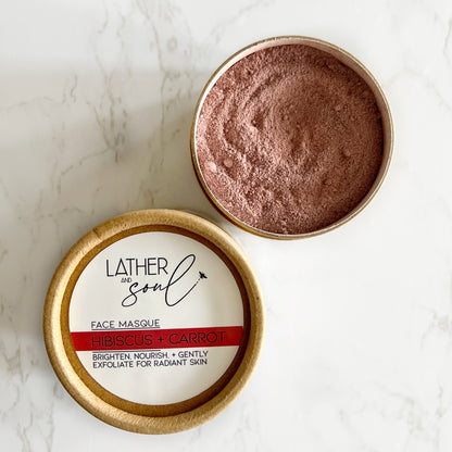 Hibisco + Zanahoria | Mascarilla facial en polvo