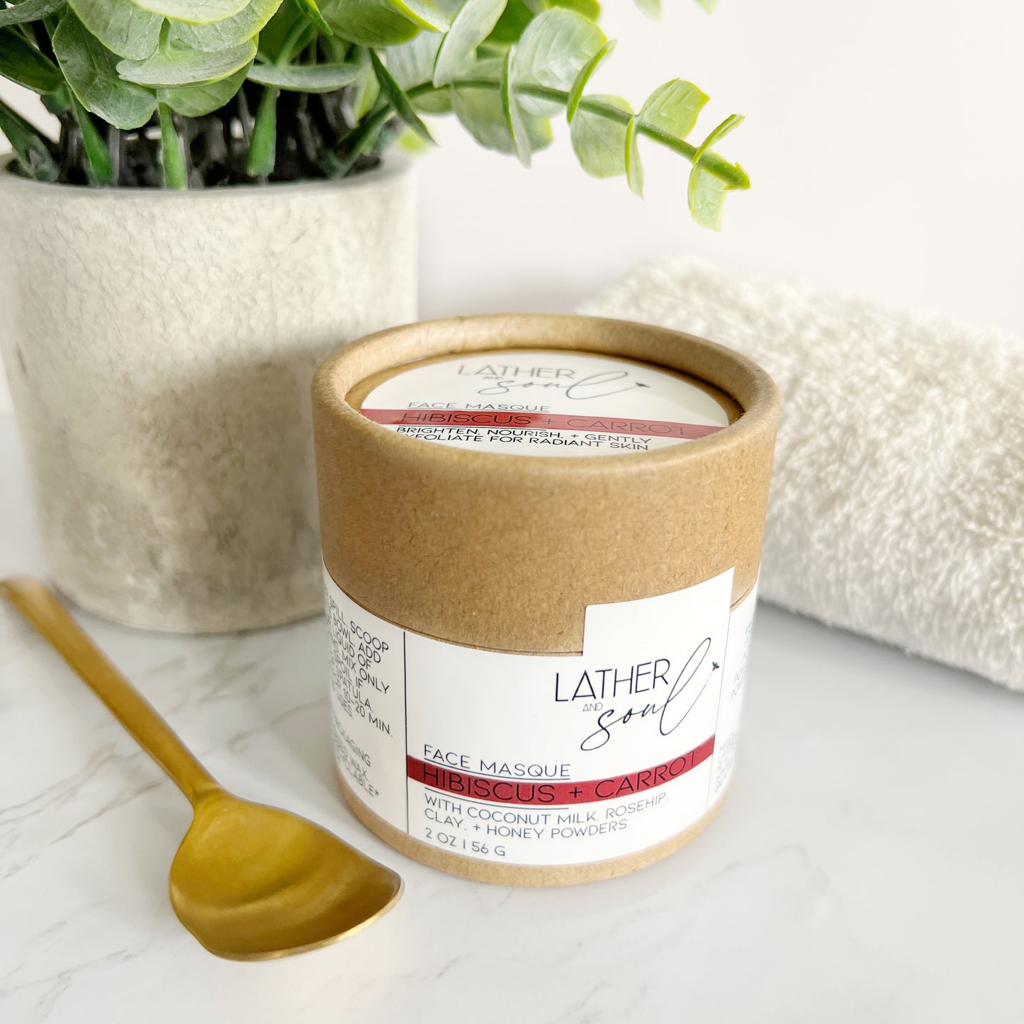 Hibisco + Zanahoria | Mascarilla facial en polvo