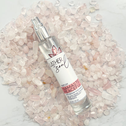 Fine fragrance from Lather & Soul with rose quartz