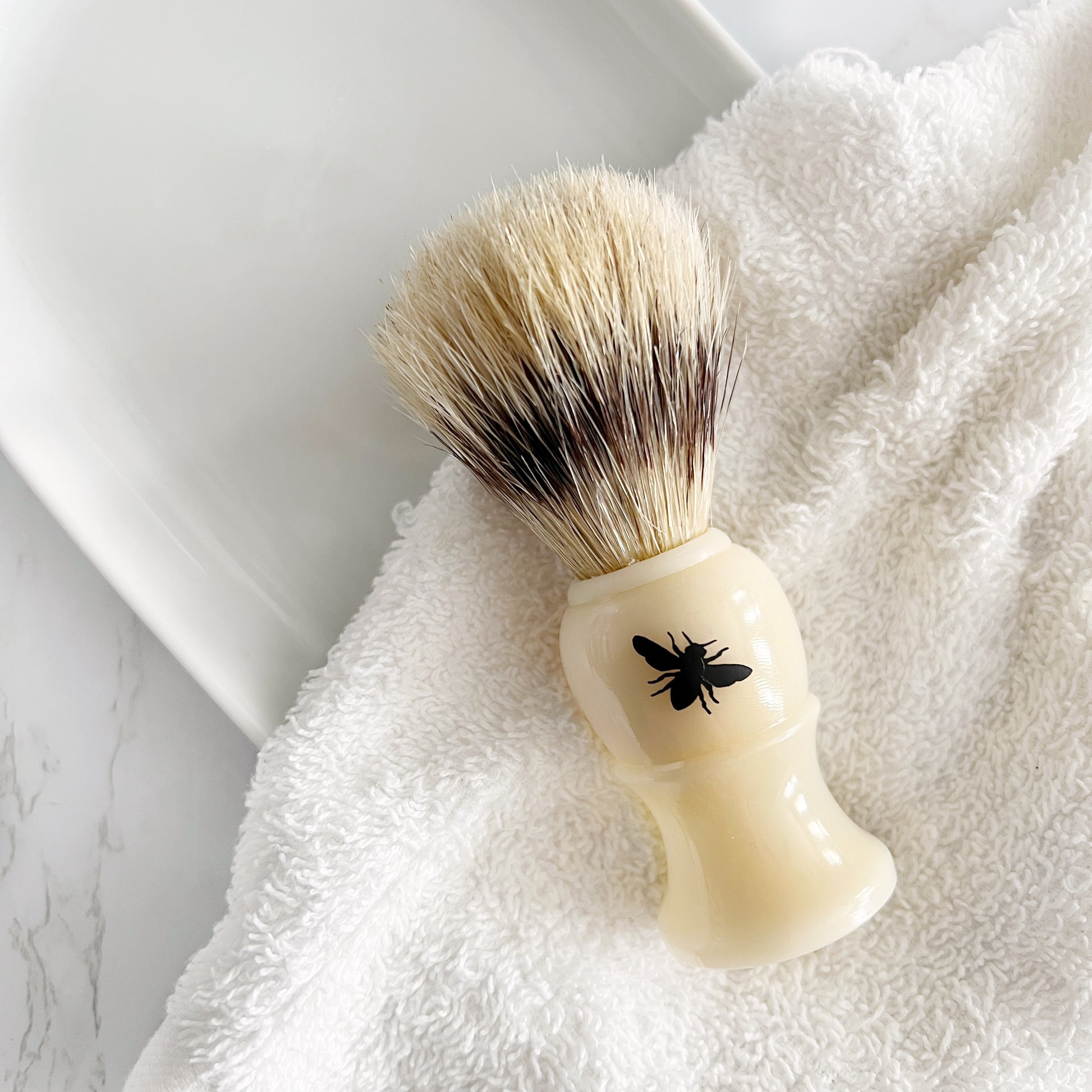 Shaving brush from Lather and Soul