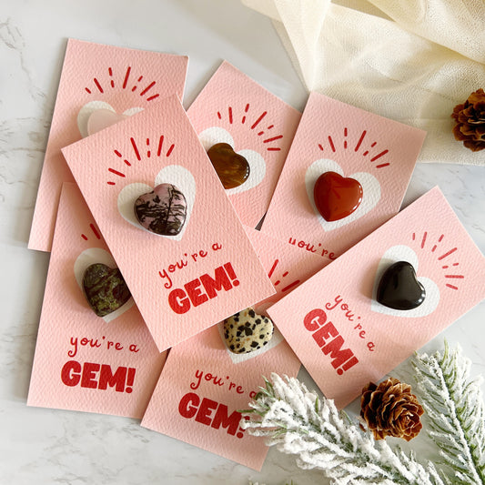 HEART Crystal Card | You're a Gem