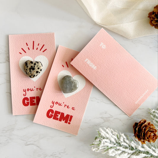 HEART Crystal Card | You're a Gem