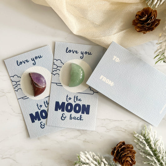 MOON Crystal Card | Love You to the Moon