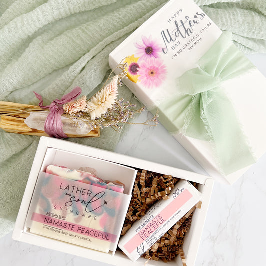 The best Mother's Day gift set with crystal soap and crystal perfume