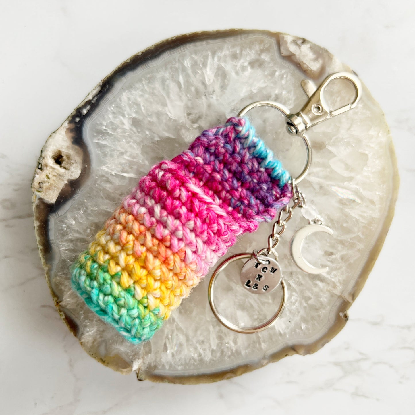 CROCHET Lip Balm Holder | Key Chain