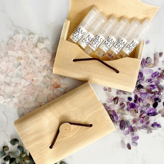 Perfume discovery set from Lather and Soul
