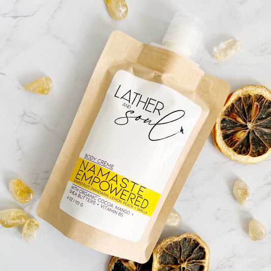 Delicious citrus body cream from Lather & Soul