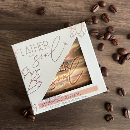 Your "Morning Ritual" in a crystal soap form. Scented in a delicious and sweet coffee aroma
