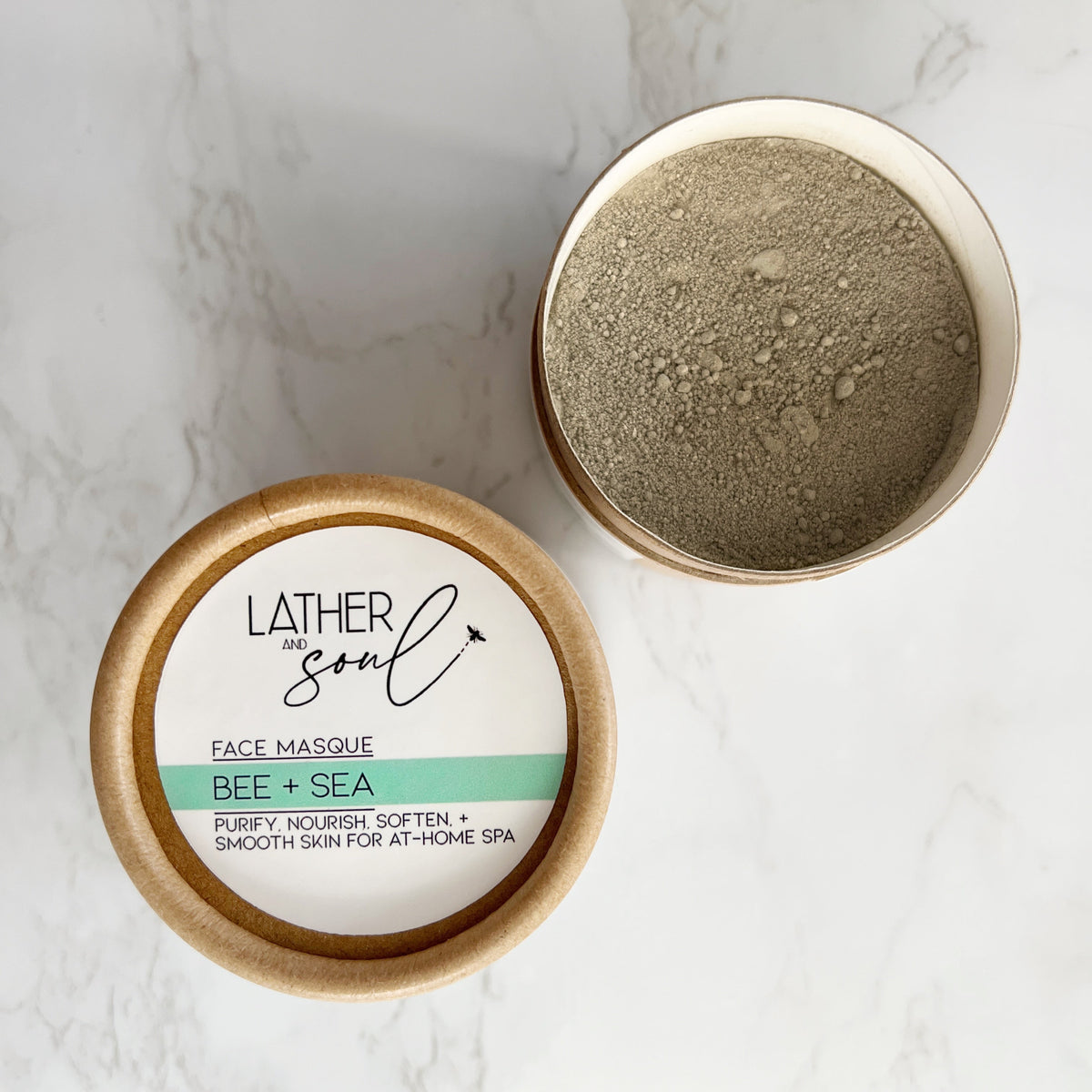 "Bee + Sea" Dead Sea clay mud masque by Lather and Soul Skincare