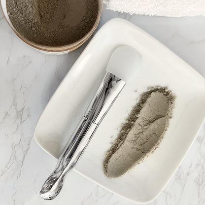 The perfect way to mix and apply your face masks for a spa night at home