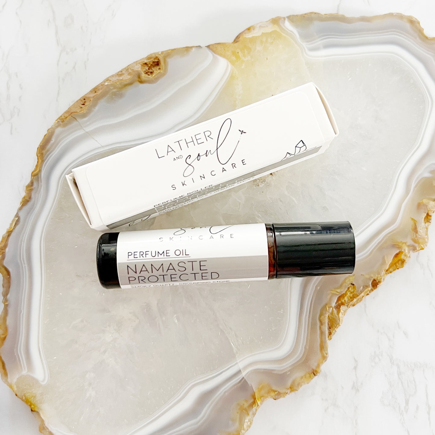Namaste Protected Perfume Oil | Genuine Smoky Quartz