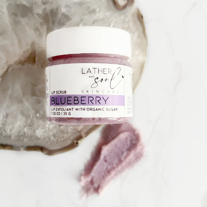 BLUEBERRY Lip Scrub + Exfoliant