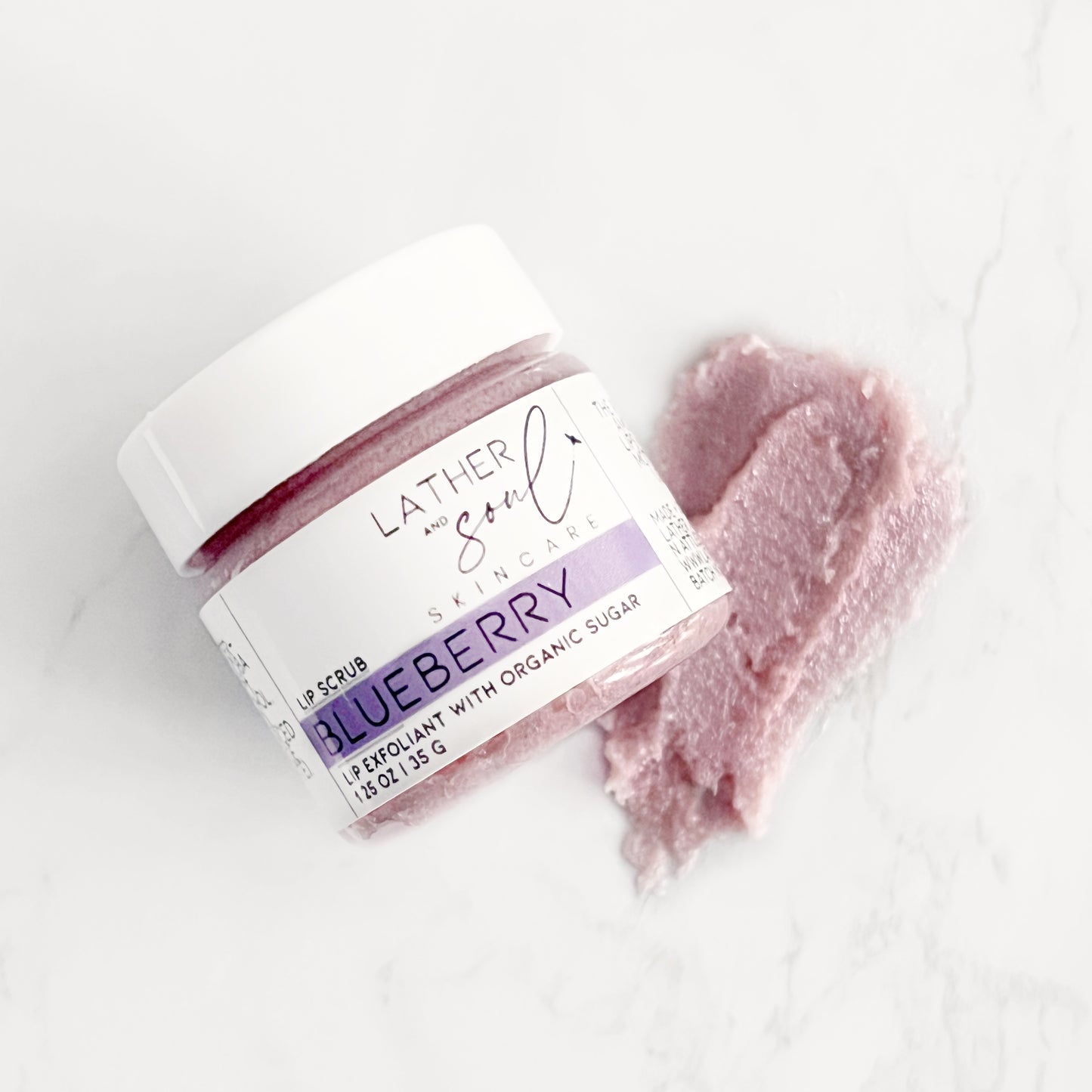 BLUEBERRY Lip Scrub + Exfoliant