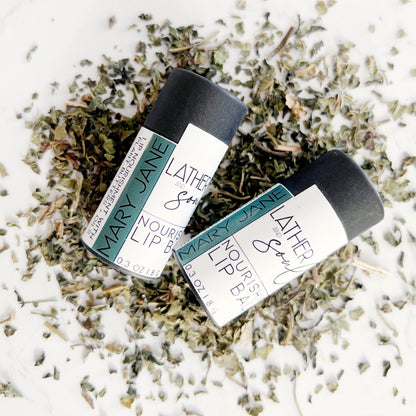 Cannabis inspired lip balm made with organic ingredients 