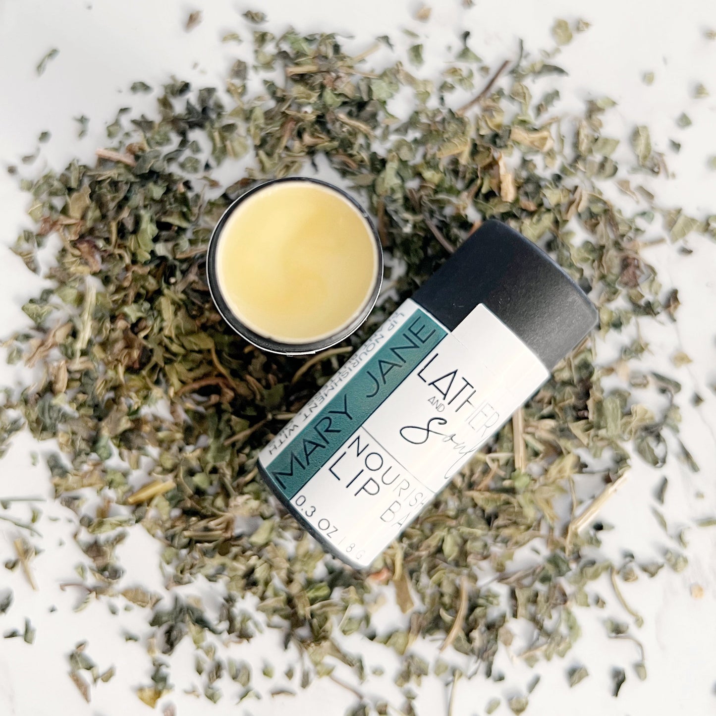 "Mary Jane" cannabis inspired lip balm for 420, by Lather and Soul
