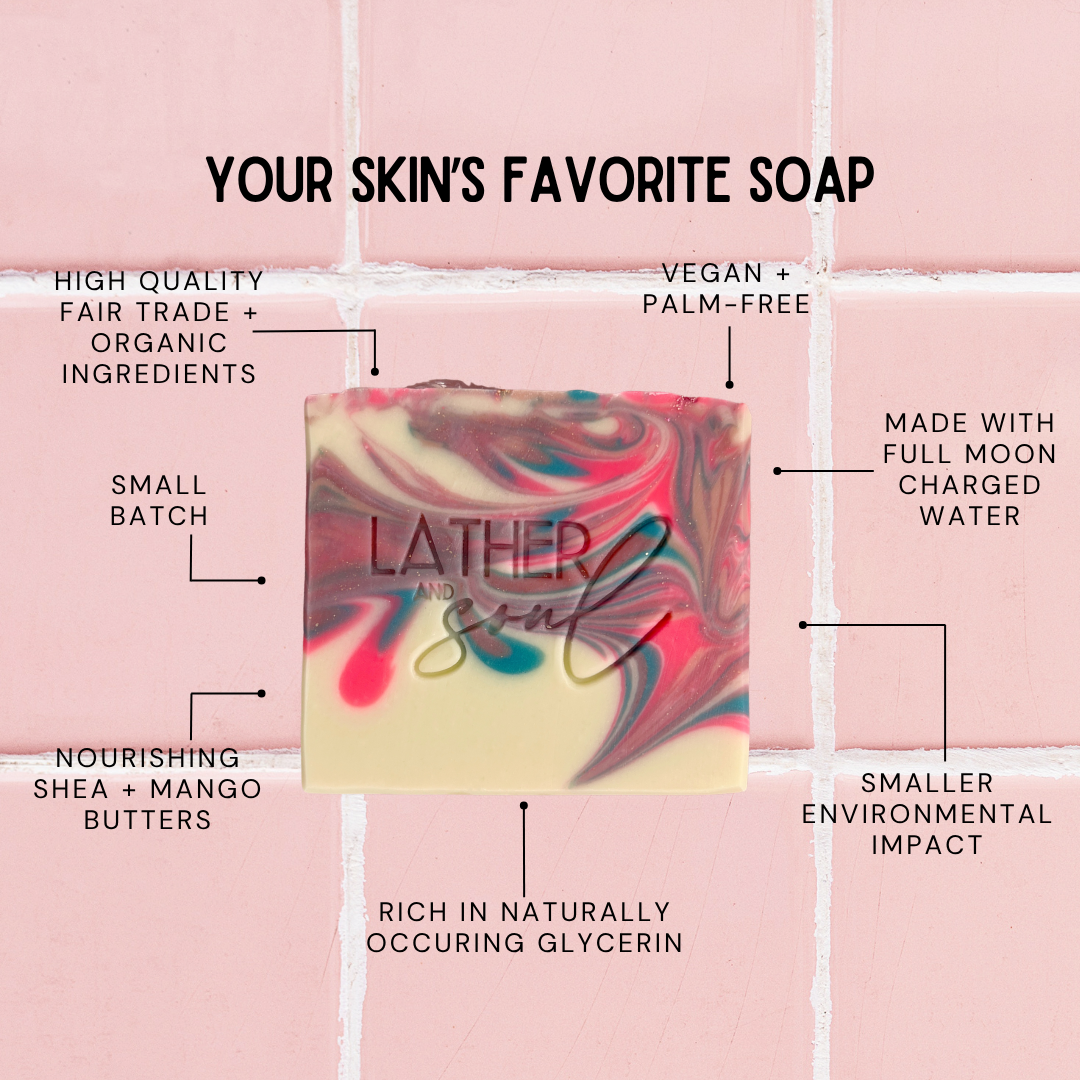 Handmade soap benefits from Lather and Soul