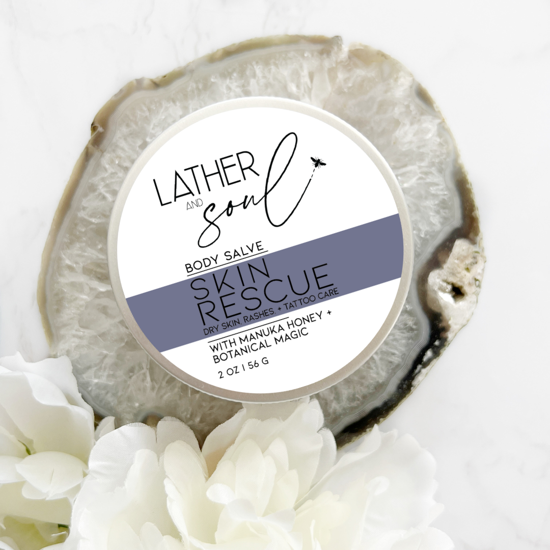 Skin Rescue Salve | Tattoo Aftercare with Manuka Honey – Lather and ...