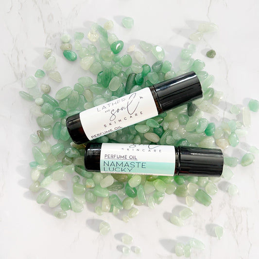 Namaste Lucky Perfume Oil | Genuine Green Aventurine