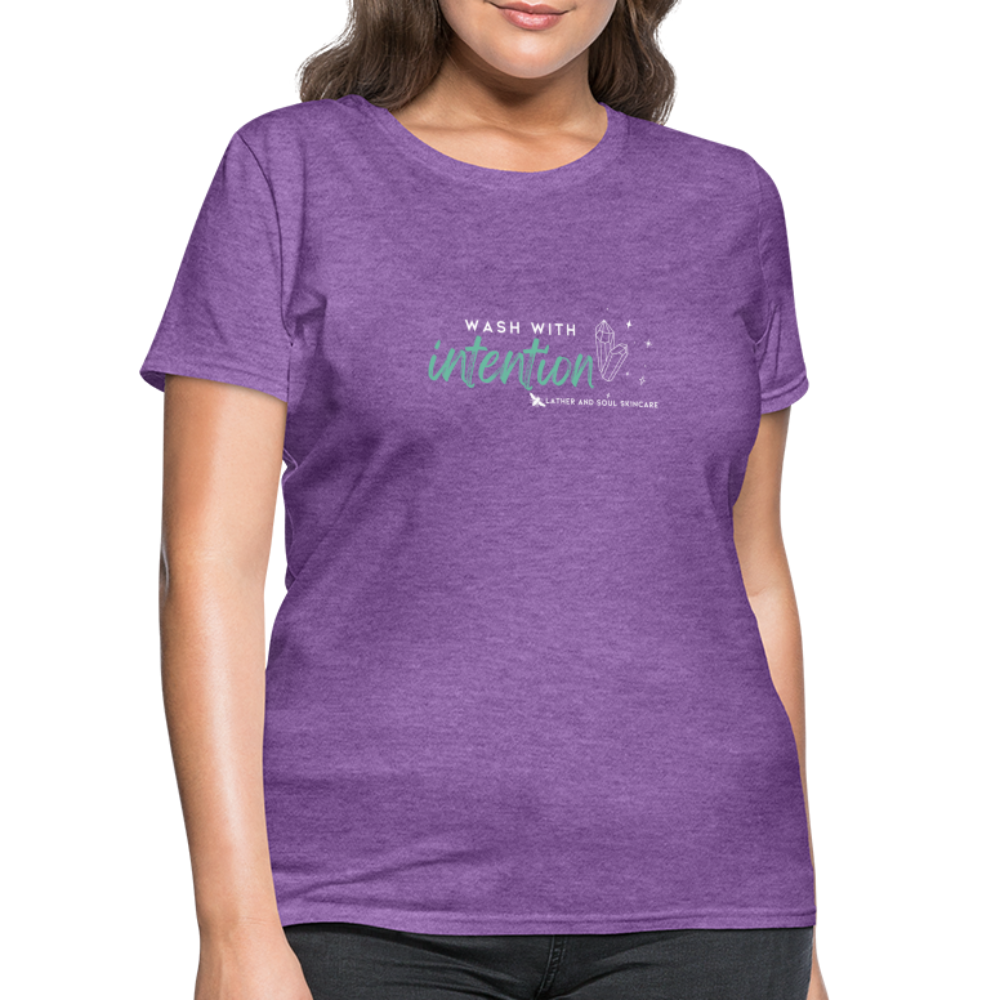 Wash with Intention | Slim Fit T-Shirt - purple heather