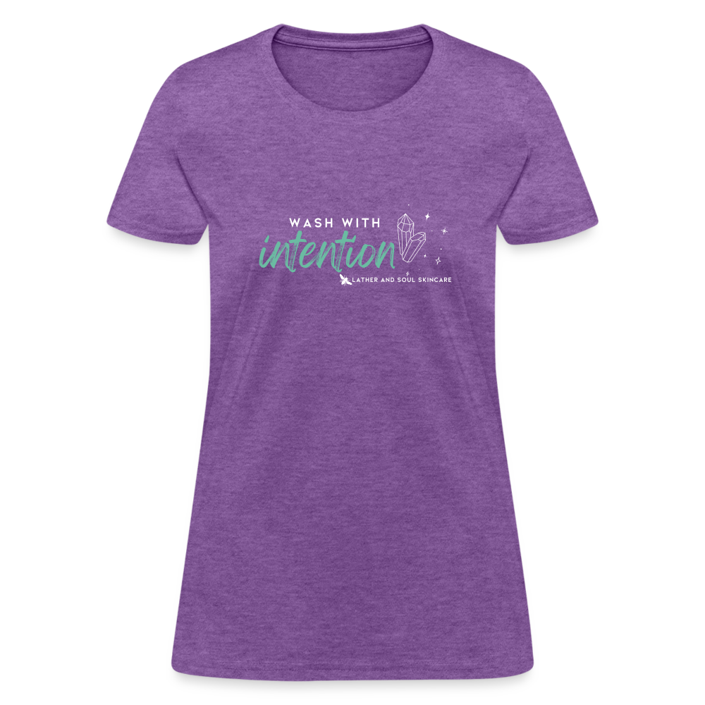 Wash with Intention | Slim Fit T-Shirt - purple heather