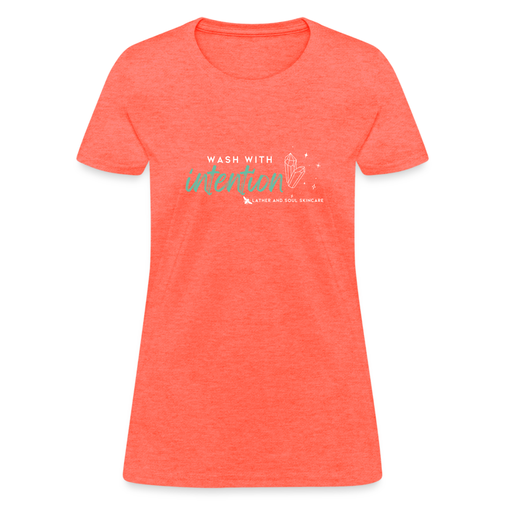 Wash with Intention | Slim Fit T-Shirt - heather coral