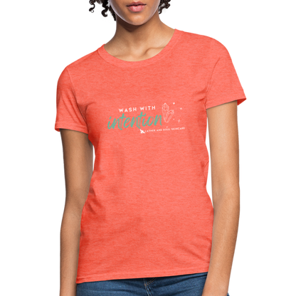 Wash with Intention | Slim Fit T-Shirt - heather coral
