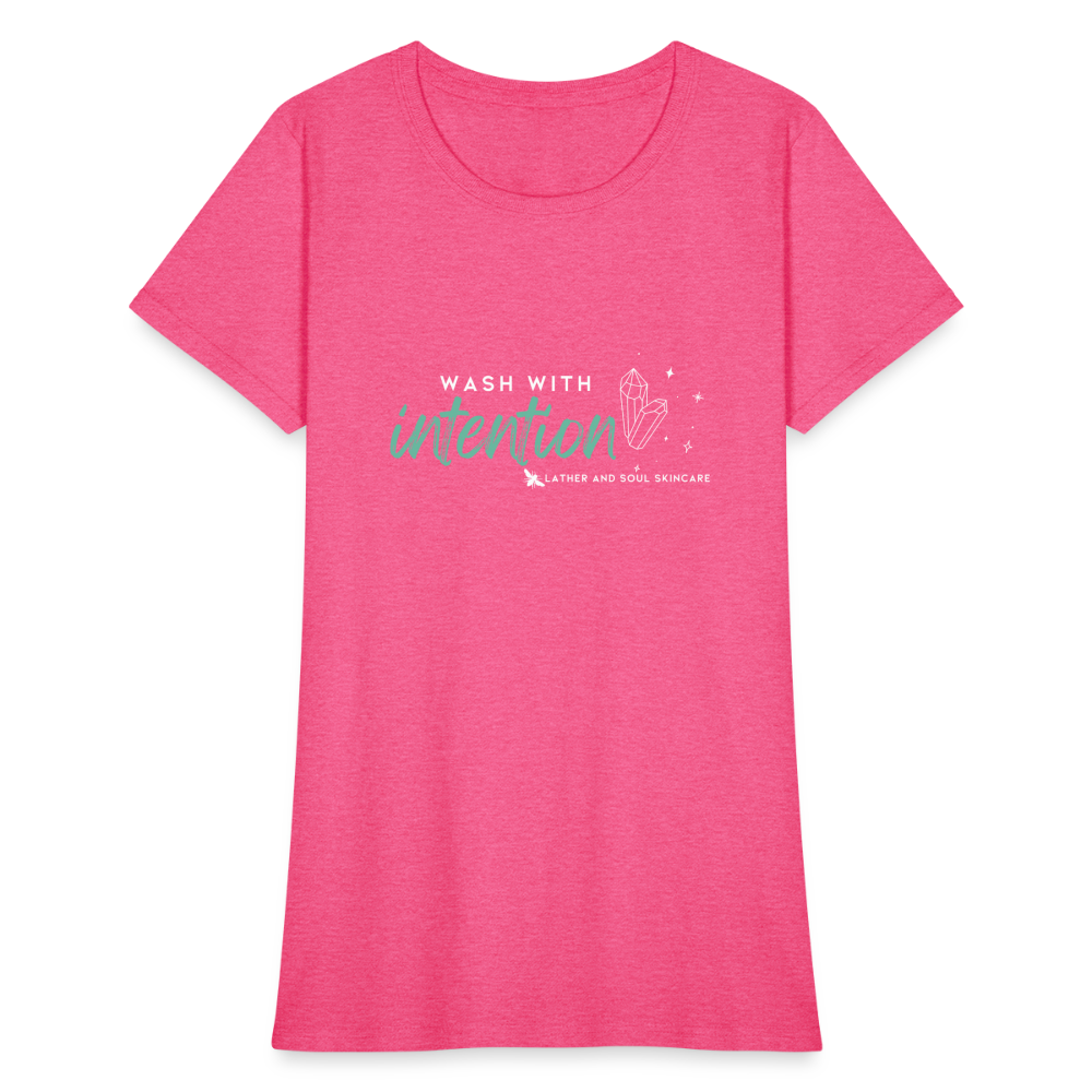 Wash with Intention | Slim Fit T-Shirt - heather pink