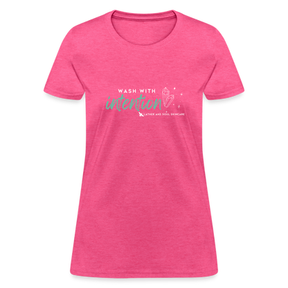 Wash with Intention | Slim Fit T-Shirt - heather pink