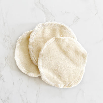 Ivory reusable facial rounds to remove makeup or apply toners.